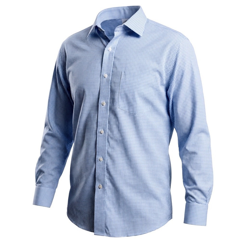 Brooks Brothers Men Non‎ Iron Gingham Button Down Long Sleeve Dress Shirt Sz 17